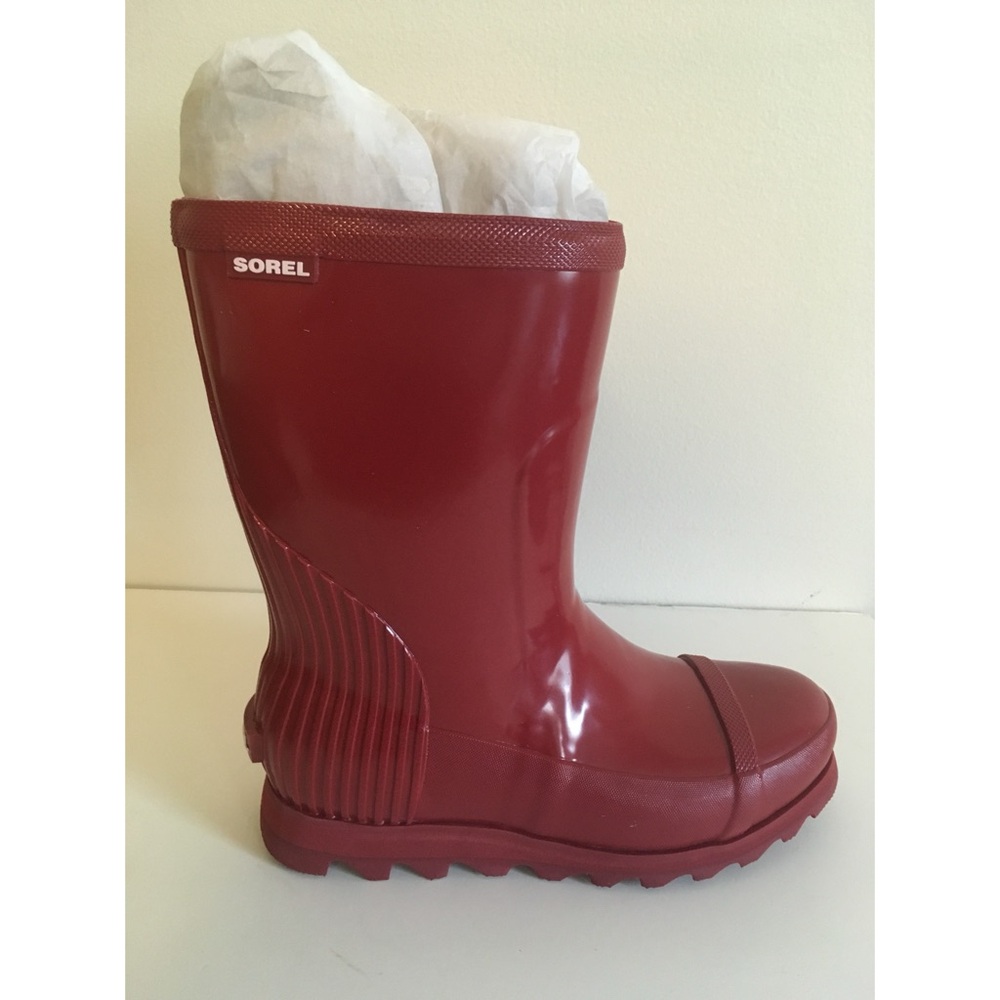 NWT Red Sorel Joan Rain Short Gloss Boots Size 6